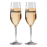 Copas Champagne Para Novios Boda Gay Groom Y Groom Brindis