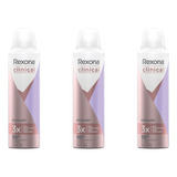 Desodorante Aero Rexona Clinical 150ml Fem Ext Dry-kit C/3un