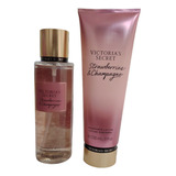 Set Victoria's Secret Crema Y Body Strawberries & Champagne