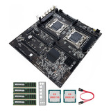 Placa Madre X99 De Doble Zócalo+cpu E5-2620v3+4g Ddr4 Ecc