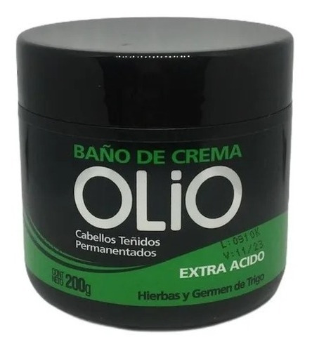 Baño Crema Olio Extra Acido Cabello Teñidos Anna De Sanctis