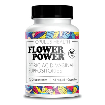 Flower Power Supositorios Ácido Bórico Vegano 30 Unidades Vaginales | Envío gratis