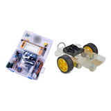 Kit Placa Uno R3 Completo Para Arduino Chasis Robot Rect 2wd