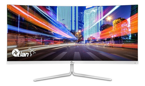 Monitor Qian 30 Ultra Wide Fhd 1080p Curvo (qmc-va30-01) Color Blanco