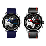 Reloj G-force Original Al151c Digital Cuero Hombre + Estuche