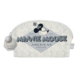 Cosmetiquera Republic Cosmetics Disney 100 Minnie Retro Color Gris