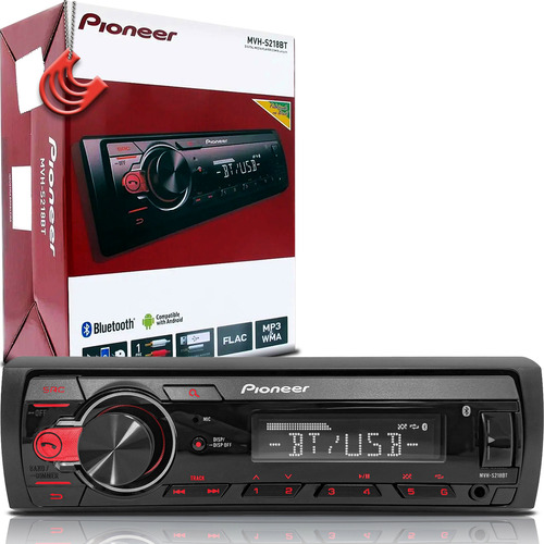 Som Automotivo Radio Pioneer Mvh-s218bt Bluetooth Usb Am Fm