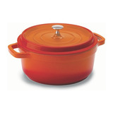 Caçarola Antiaderente Laranja 6,8 Litros Hercules Pa9000-28l