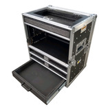 Case Rack Para Xr18 + 2u + 4 Bases + Gaveta + Compartimento 