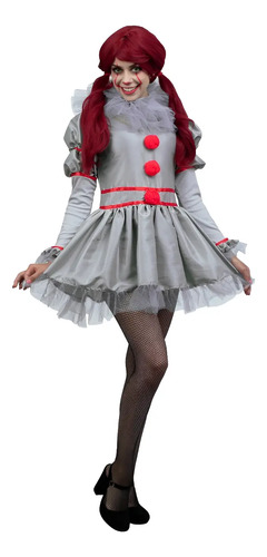 Disfraz Payaso It Eso Pennywise 2017 Mujer Costume Halloween Fiesta | Meses sin interés