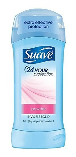 Suave Deodorant 2,6 Onza 24hr Powder Invisible Solid (76ml) 