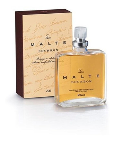 Colônia Desodorante Masculina Malte Bourbon 25 Ml