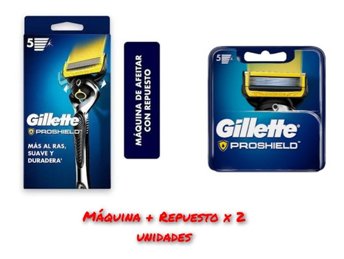Máquina Gillette Fusión + Repuest - Unidad a $84900