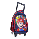 Morral Maleta Bolso Escolar Pequeño Mario Bross