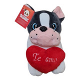 Perro Bulldog Frances De Peluche San Valentin Enamorado