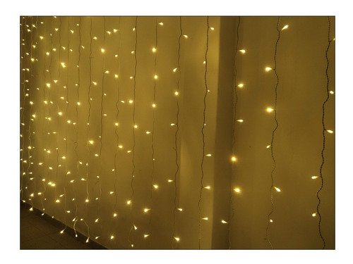 Cortina 500 Leds 3x2,5m 110/220v Branco Ou Quente Festas