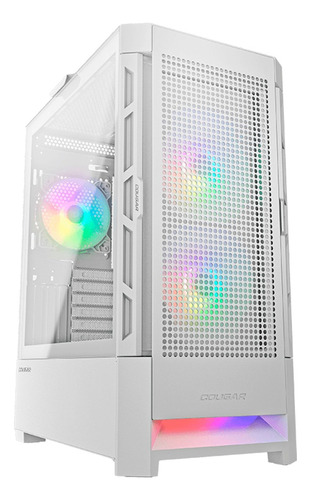 Gabinete Gamer Cougar Gaming Airface Rgb Branco Vidro Temp.