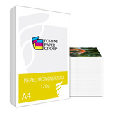 Papel Monolúcido Branco 120g A4 Pacote Com 250 Folhas 1 Face