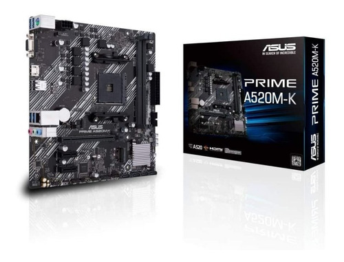 Motherboard Asus Prime A520m-k Amd S. Am4 M.2 Ryzen Gamer