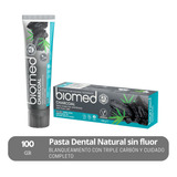 Pasta Dental Blanqueadora Natural Biomed Charcoal 100gr