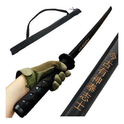 1 Pzs Bokken Madera Roble De Katana Espada, Ultimo Samurai Color Negro | Envío gratis