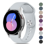 Malla De Silicona Para Samsung Galaxy Watch 5/5 Pro Gris