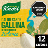 Caldo Knorr De Gallina Balance X12 Cubos