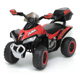 Mini Moto Eletrica Infantil Quadriciclo 6v Bateria Luzes Som Cor Vermelho