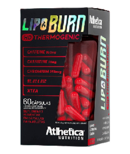 Lipo Burn Hd Thermogenic- 60 Cápsulas Energia/termogênico