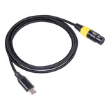 Xlr Fêmea Para Cabo De Microfone Usb Cabo Conversor De 2m