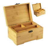 Caja De Madera Grande Con Tapa, Organizador Multiuso.