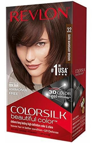 Revlon Colorsilk Hair Color, 32 Dark Mahogany Brown 1 Ea (pa