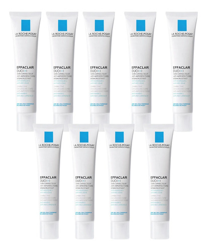 Combo X9 La Roche Posay Effaclar Dúo Crema Anti Acné 40ml