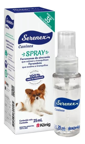 Serenex Spray Feromonas Para Perros 25 Ml