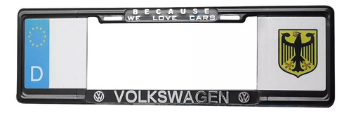 Portaplacas Europeo Bandera Aguila Volkswagen Because We