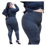 Kit 2 Calças Legging Feminina Montaria Levanta Bumbum 