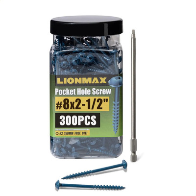 Tornillos Para Pocket Hole Lionmax De 150 Mm Con Punta De At
