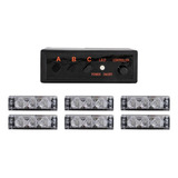 Set 6 Modulos Baliza Led 18watts 12 Volt Nl352-6 Azul Blanco