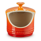 Porta Sal Le Creuset Oficial Saleiro Cerâmica 13cm Laranja