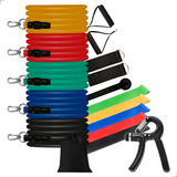 Kit 10 Elástico Exercício 5 Mini Band Hand Grip Fit Academia