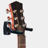 Suporte De Parede P/ Pendurar Violão Guitarra Ukulele Preto