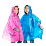 Capa Poncho Niño Impermeable Lluvia Viento Standar Gorro