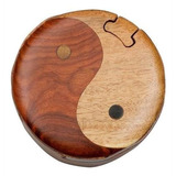 Yin & Yang - Caja De Rompecabezas De Madera Hecha A Mano Sec