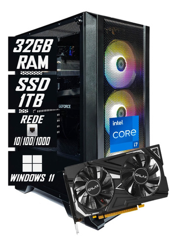 Pc Gamer Cpu Intel I7 12700kf, Ssd 1tb / 32gb / Gtx 1650 4gb