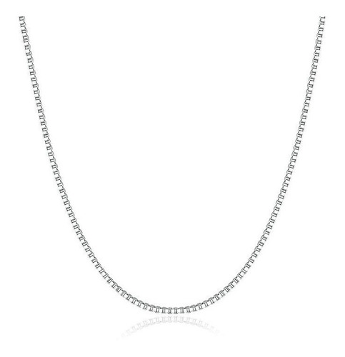 Cadena Collar Para Mujer Fabricada En Plata 925 50cmt. 0.6mm