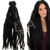 Aplique Jumbo Dread Kanekalon Tranças Box Braid Twist Preto