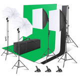 Set Estudio Fotografico Profesional Iluminacion Softbox Foto