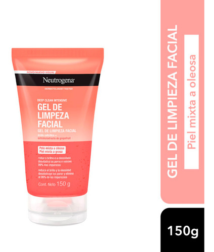 Neutrogena Deep Clean Gel Limpiador Facial Pomelo 150gr