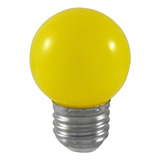 Bombillo Led Ping Pong Amarillo 1 Wat E 27 Discover L2035