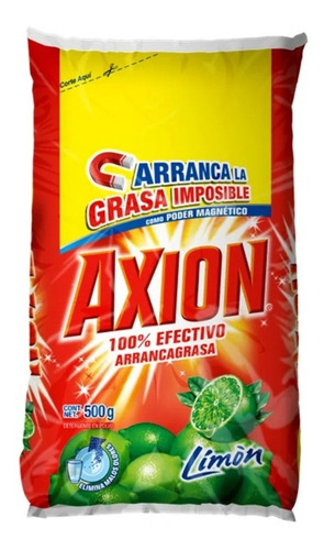 Lavatrastes Axion En Polvo Aroma Limón 500gr